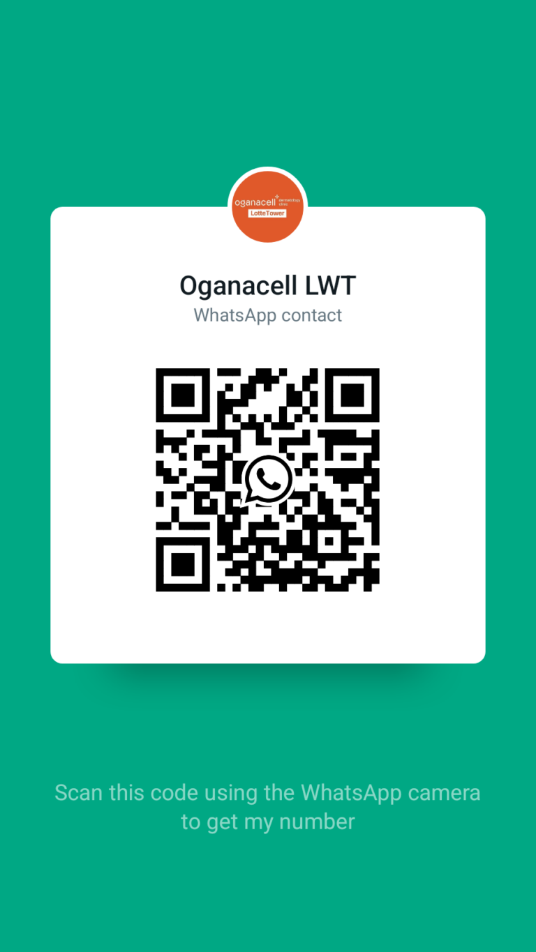 Oganacell Lotte World Tower_WhatsApp QR code